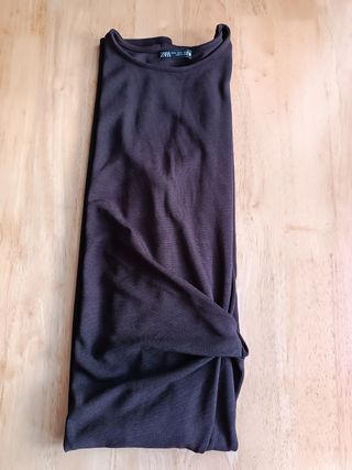 Vestido marrón Zara mujer