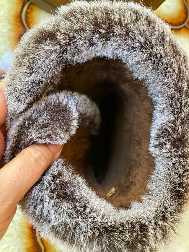 Botas de mujer con lazo y pelo