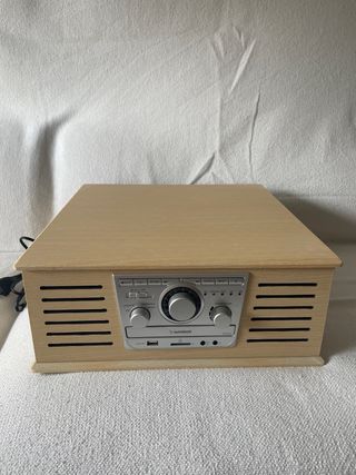 Tocadiscos Sunstech PXRC42CD Bluetooth Madera