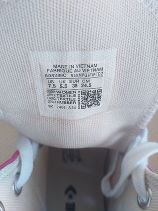 Botas Converse Altas Rosas Nuevas