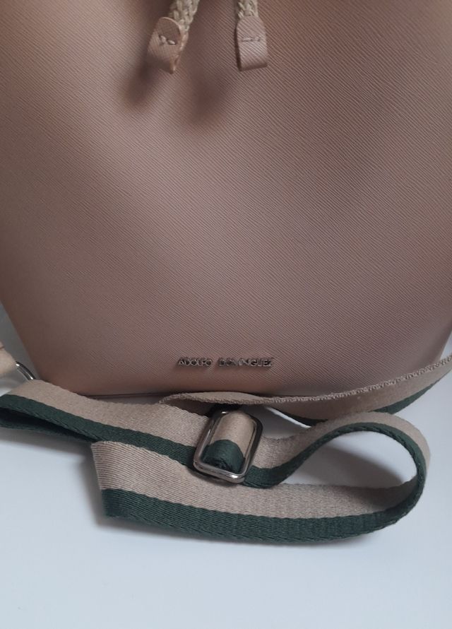 Borsa Adolfo Domínguez beige e multicolor