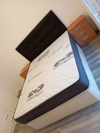 Canapé abatible con colchónes viscoelástica 