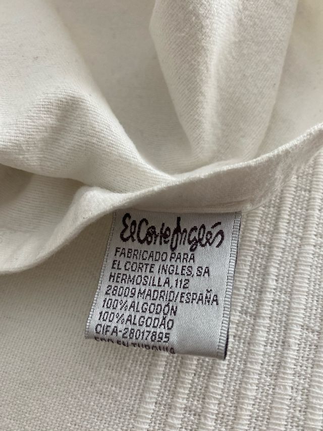 Juego sábanas El Corte Inglés blancas