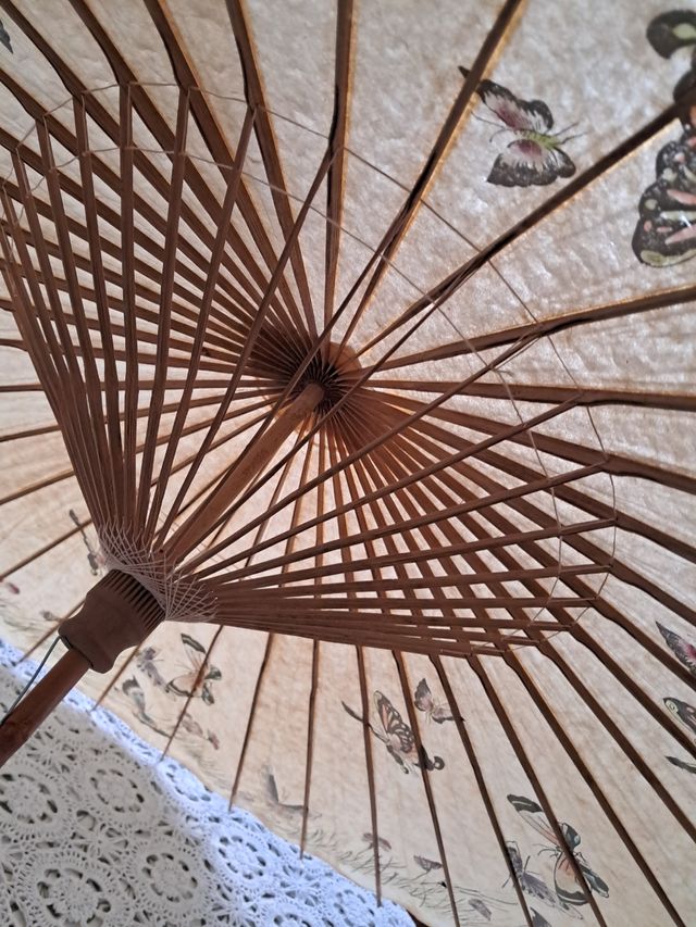 Sombrilla japonesa de papel pintado