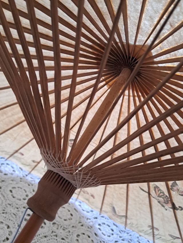 Sombrilla japonesa de papel pintado