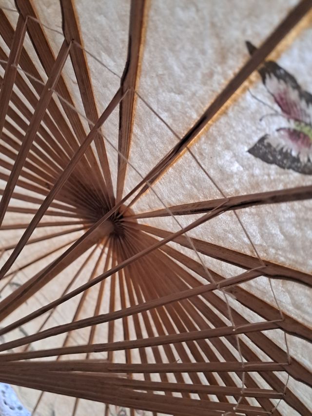 Sombrilla japonesa de papel pintado