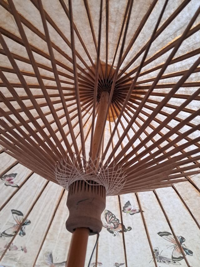 Sombrilla japonesa de papel pintado