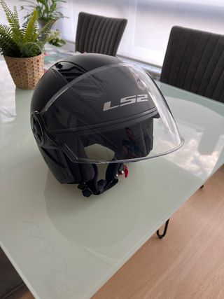 Casco Jet LS2  Airflow 2Talla M Negro