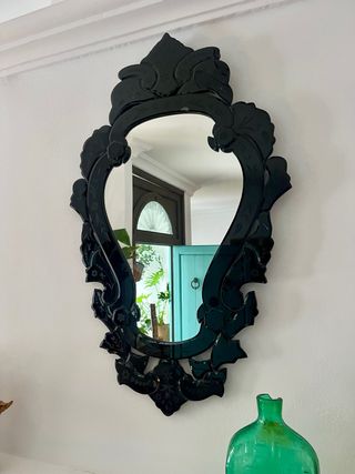 Specchio veneziano nero