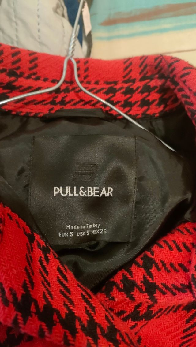 Giacca oversize a quadri PULL&BEAR