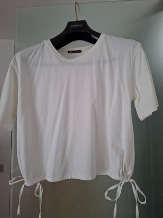 Camiseta Zara Blanca Talla M