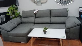 Sofá Chaise Longue Cama Gris