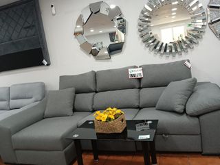 Sofá Chaise Longue Cama Gris