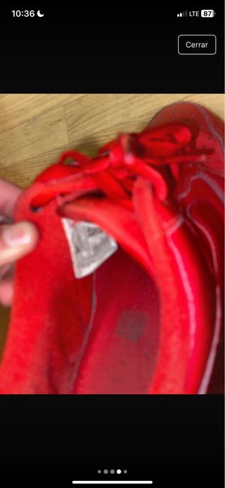 Nike Air Force 1 Rojas Desgastadas Originales
