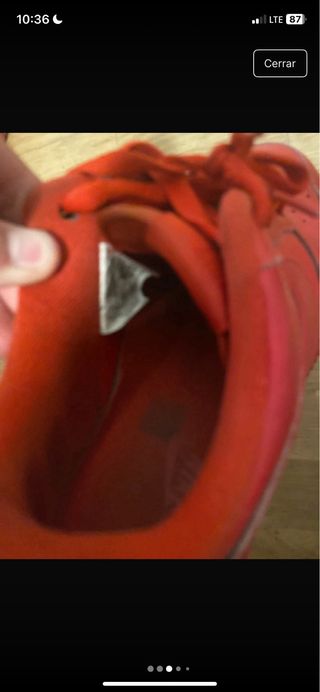 Nike Air Force 1 Rojas Desgastadas Originales