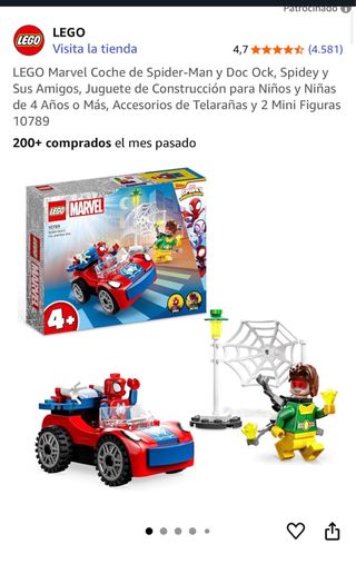 LEGO Marvel 10789 Coche Spider-Man