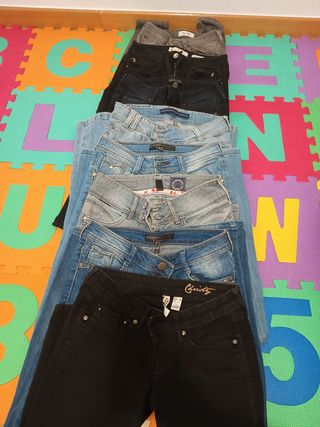 Lote 7 Pantalones Vaqueros Talla 32