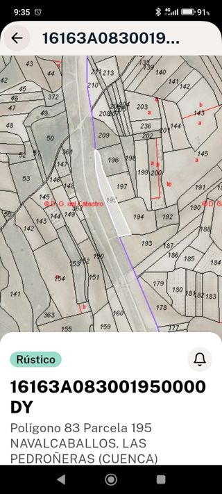 Terreno rústico en venta