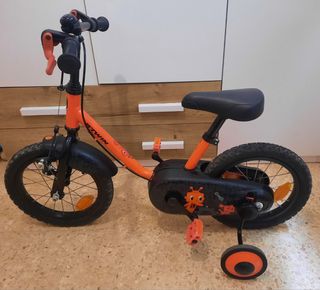 Bicicleta infantil 14 naranja