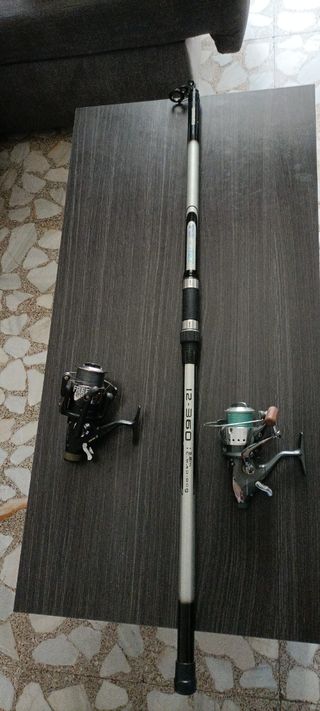 Caña de pescar Shimano + 2 carretes .