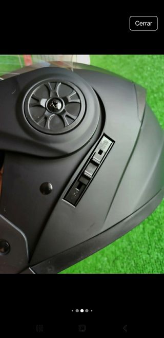 Casco Moto Modular Talla M Negro Unisex