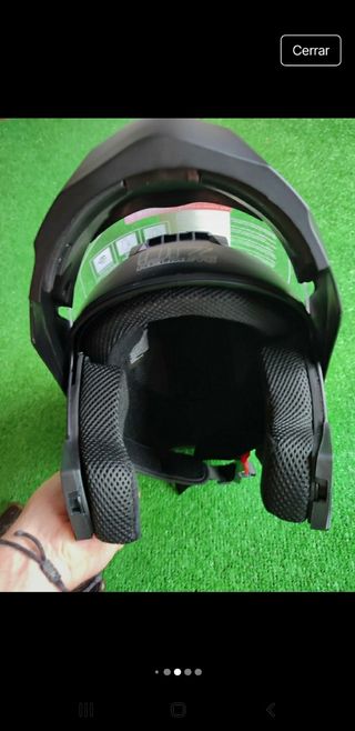 Casco Moto Modular Talla M Negro Unisex