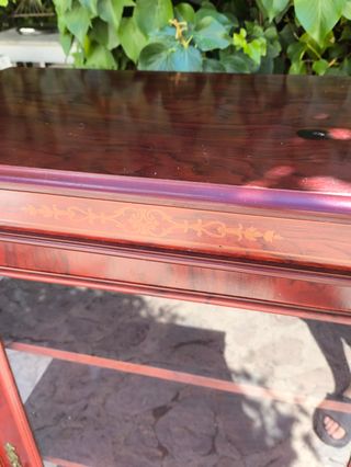 Mueble Vitrina Vintage Cristal Madera