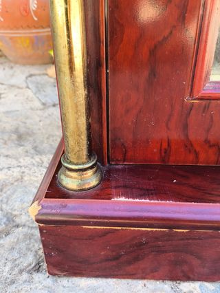 Mueble Vitrina Vintage Cristal Madera