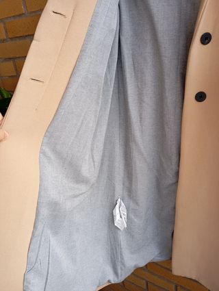 Abrigo Mango Beige Clásico