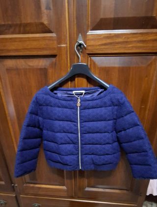 Piumino Liu Jo blu con pois