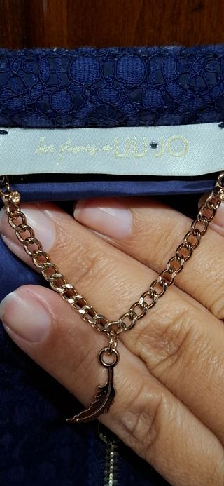 Piumino Liu Jo blu con pois