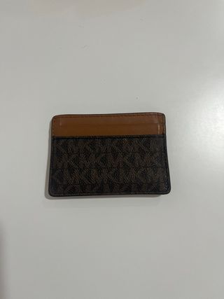 Tarjetero Michael Kors Marrón y Dorado