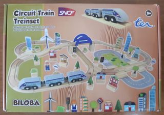 Tren de madera 90 piezas