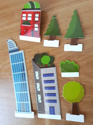 Tren de madera 90 piezas