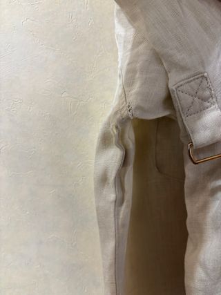 Camisa Zara Lino Beige