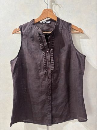Blusa marrón de Zara