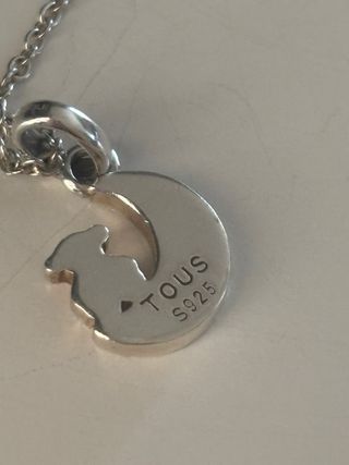 Colgante Tous Luna y Osito Plata