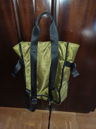 Bolso Mochila Verde Kaki