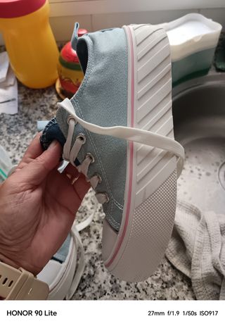 Lonetas tipo Converse vaqueras con brillos n.36