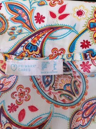 Blusa tirante fino Primark estampada talla 40