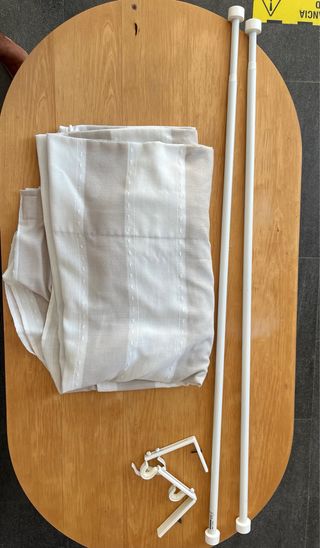 Cortinas Ikea Beige y Blanco