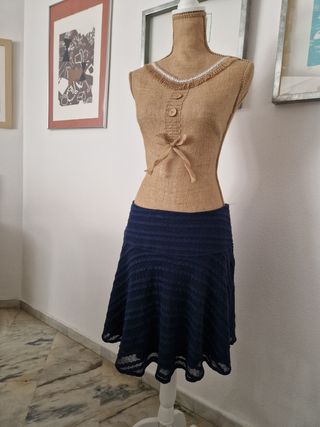 Falda azul Trucco
