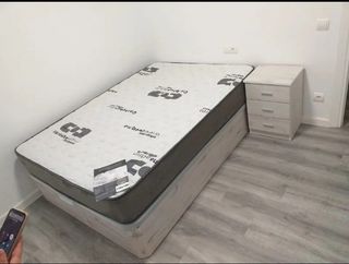 Canapé abatible con colchónes viscoelástica 