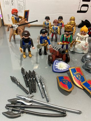 gran lote guerreros leon coronado playmobil