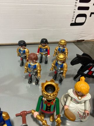 gran lote guerreros leon coronado playmobil