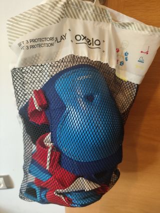 Protecciones Oxelo XS Rodilleras Coderas Muñecas