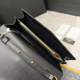 Bolso YSL Monogram Negro Cadena Dorada