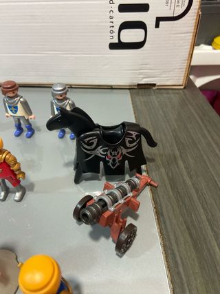 gran lote caballeros flor de lys playmobil