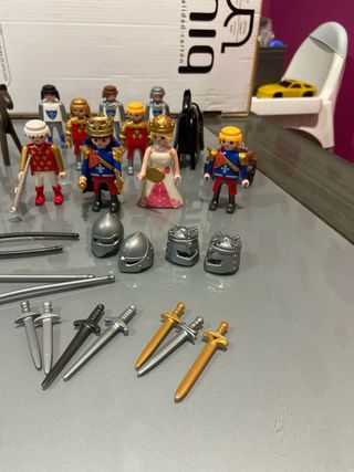 gran lote caballeros flor de lys playmobil