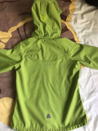 Chaqueta niño icepeak verde y naranja
